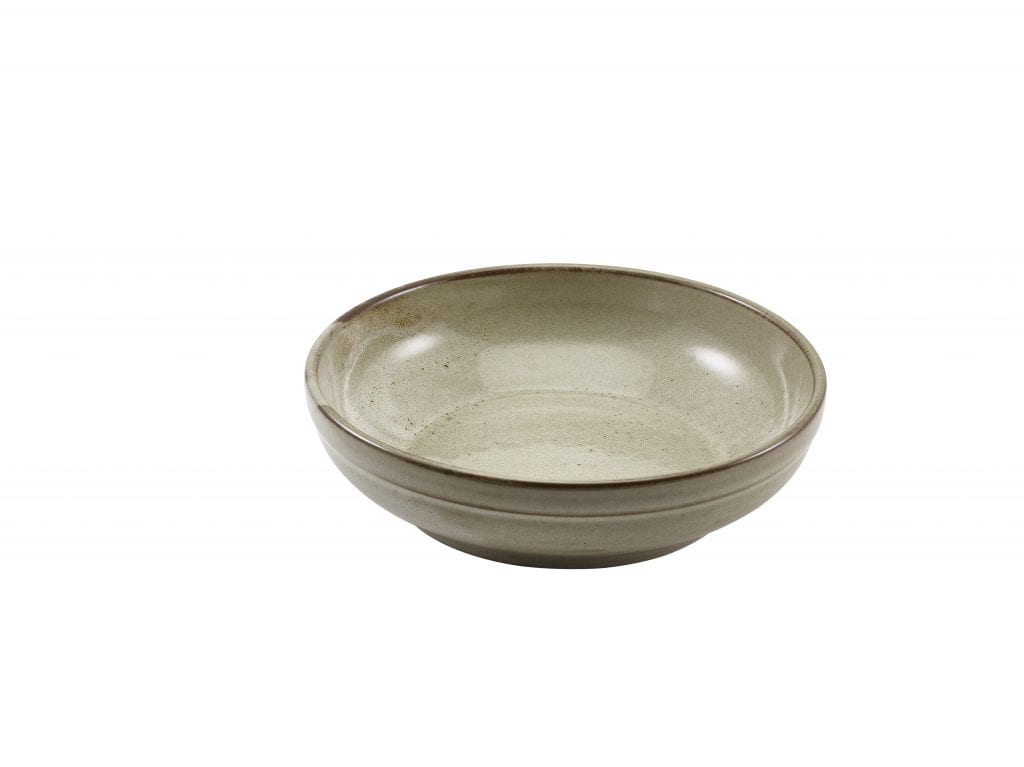 Terra Porcelain Grey Coupe Bowl 23cm - Image 2