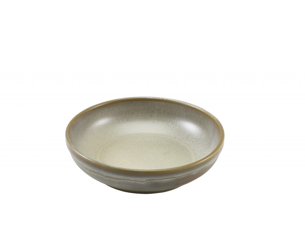 Terra Porcelain Matt Grey Coupe Bowl 23cm - Image 2