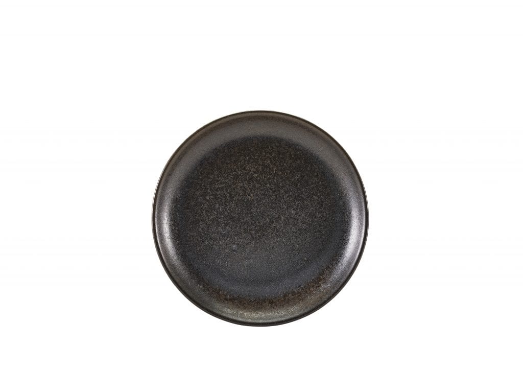 Terra Porcelain Black Coupe Plate 19cm