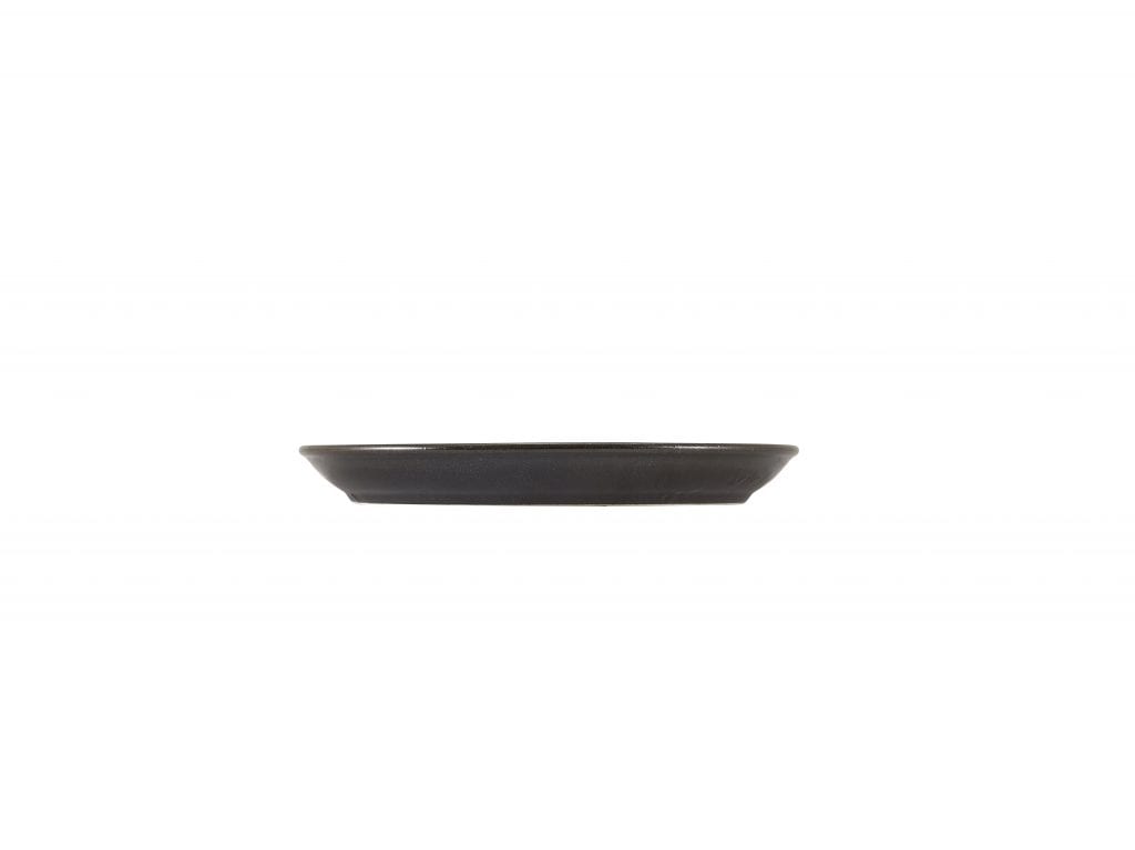 Terra Porcelain Black Coupe Plate 19cm - Image 2