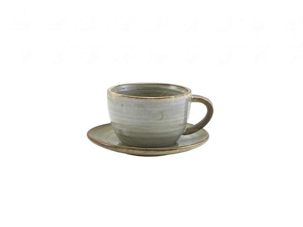 Terra Porcelain Grey Coffee Cup 28.5cl / 10oz - Image 2