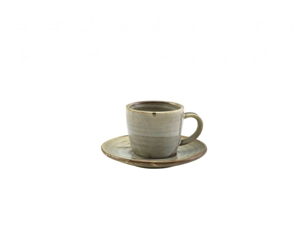 Terra Porcelain Grey Espresso Cup 9cl / 3oz - Image 2