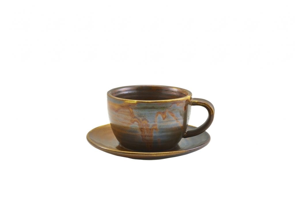 Terra Porcelain Rustic Copper Coffee Cup 28.5cl / 10oz - Image 2