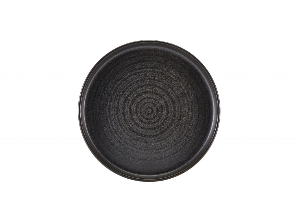 Terra Porcelain Black Plate 18cm