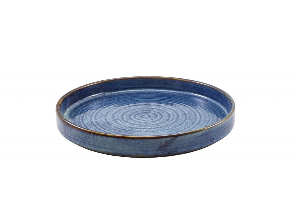 Terra Porcelain Aqua Blue Plate 21cm - Image 2