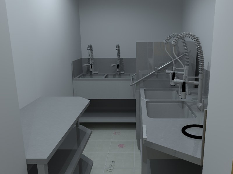 Wash area