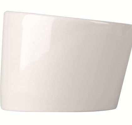 11070599 Taste White Pot Tilt 7.5cm x 9cm Side