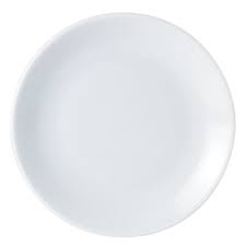 187624 9.5in Coupe Plate Porcelite Seconds