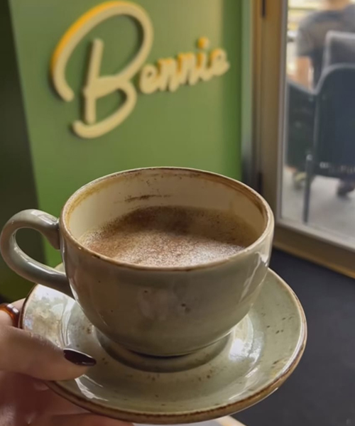 Craft Green Coffee Cup & Saucer Supplied by Roneford Catering