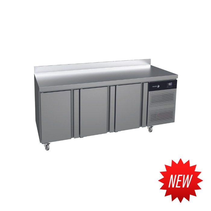 ACN-3G Advance 3 door counter freezer with splashback NEW