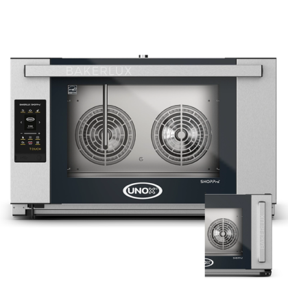 XEFR-04EU-ETDV XEFR-04EU-ETRV Unox Bakerlux SHOP Pro Rossella Touch 4 Grid Convection Oven
