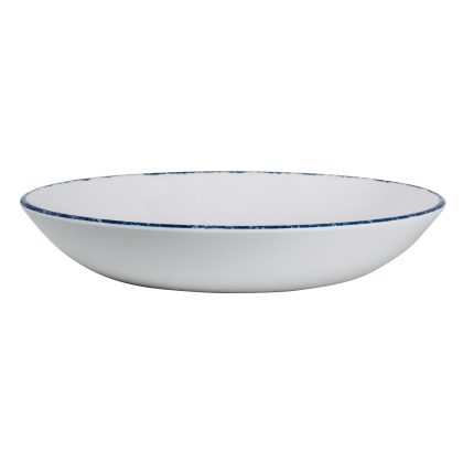 7068MM302 Steelite Melamine Blue Dapple Coupe Bowl 21.6cm (8 1-2in) 79.8cl (27oz)