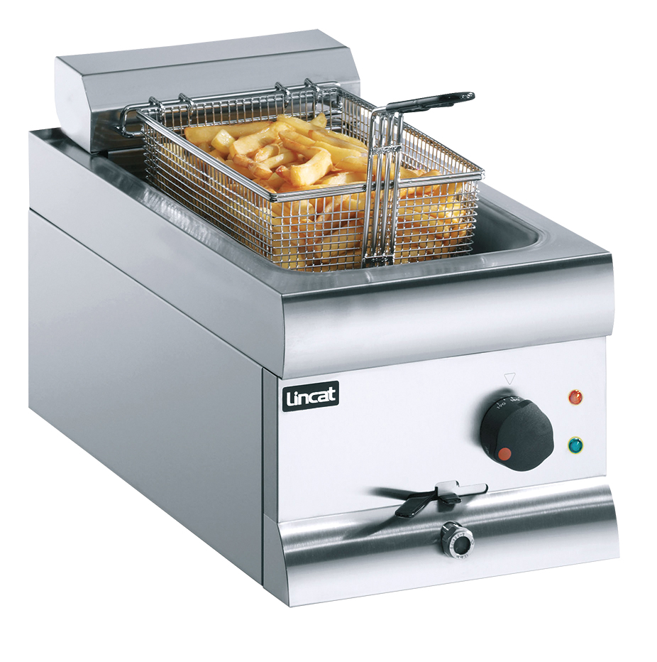 DF33 Lincat Silverlink 600 Electric Counter-top Single Tank Fryer - 1 Basket - W 300 mm - 3.0 kW