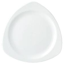11010615 Steelite Simplicity White Plate Triangle 28cm 11in