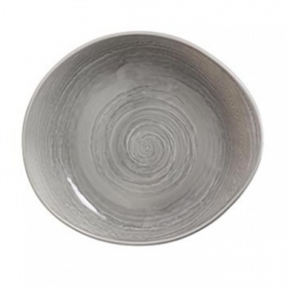 1402X0070 Scape Grey Bowl 28cm 11in Top View