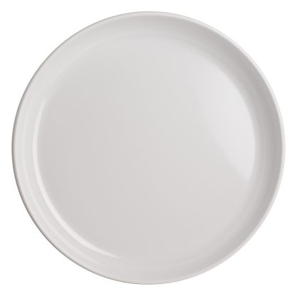 68A632EL860 Craft White Buffet Medium Low Round Bowl 33cm Dia, 3.3Ltr (13in, 112oz) Medium Round Platter top view