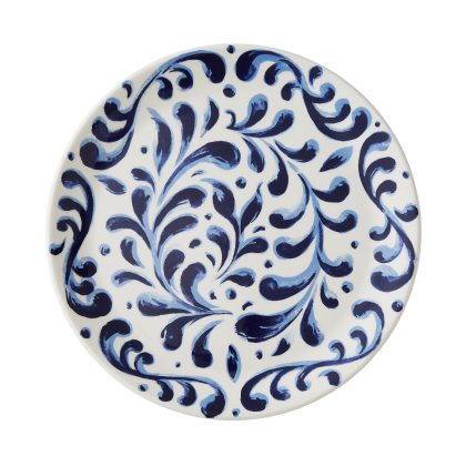 17670544 Messina Blue Plate Coupe 28cm 11in