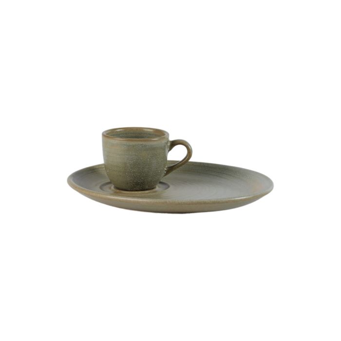 Rustico Premium 198100FA Fauna Espresso Cup with Saucer 6.4cm 2 1_2in