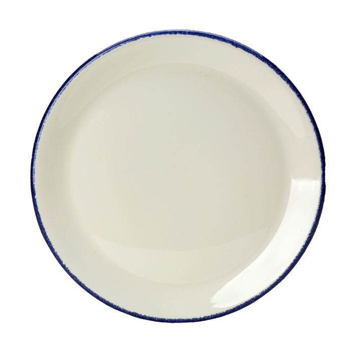 17100565 Blue Dapple Coupe Plate 30cm 11 3_4in